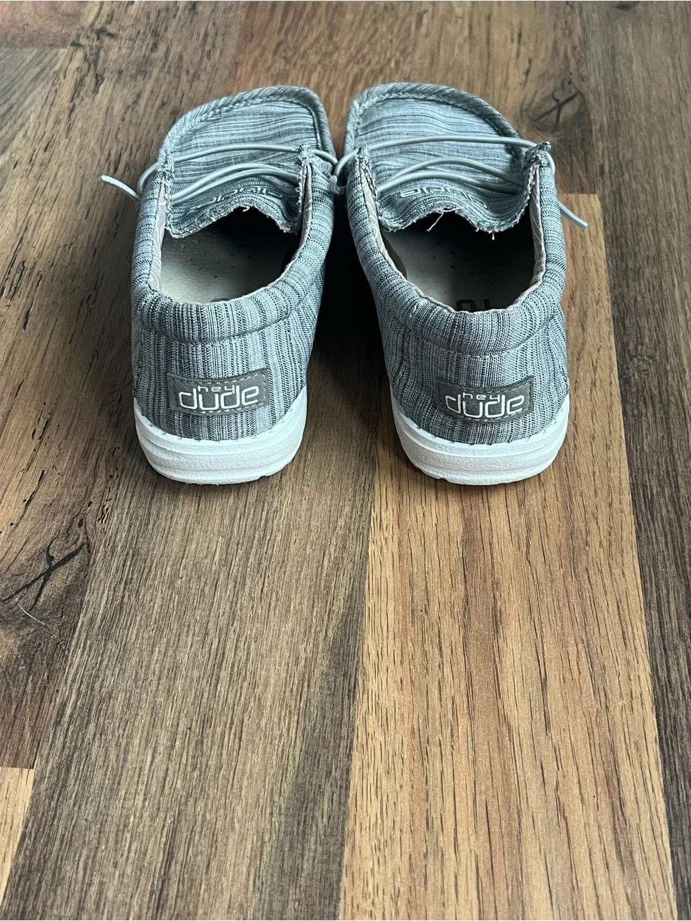 Hey Dude Kids Light Gray Shoes